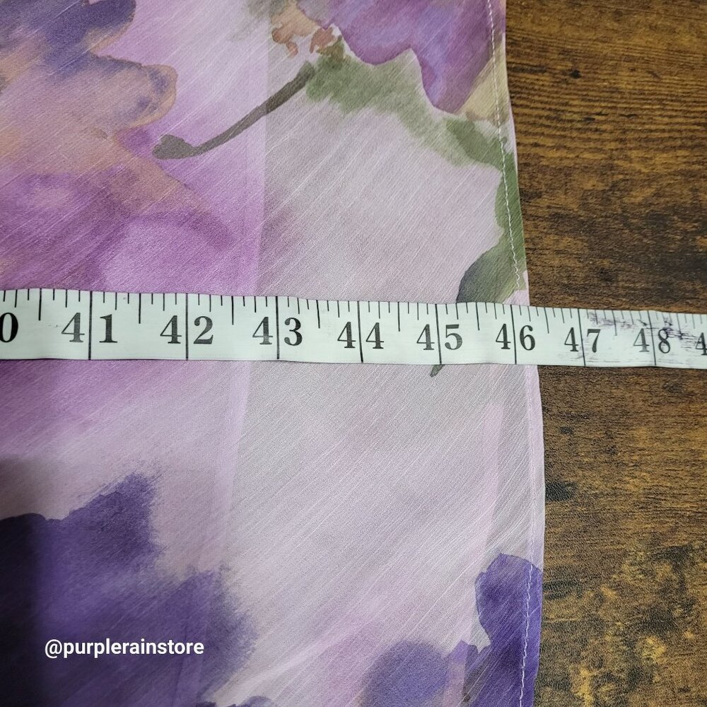 Vtg Studio 1 Floral Chiffon Maxi Dress 14 P Ethereal Gardencore Fairycore - Picture 9 of 10